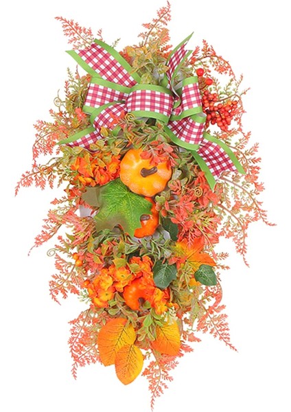 Ön Kapı Için Sonbahar Hasadı, Sonbahar Çelengi, Yapay Sonbahar Hasadı Gözyaşı, Dekoratif Swags, Sonbahar Sonbahar Dekoru (Yurt Dışından)