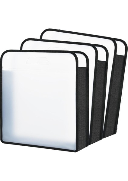 3'lü Paket Albüm Kağıdı Saklama Düzenleyici, 12 x 12 Sayfalık Genişleyen Kağıt, Albüm Kağıdı Depolama Siyah (Yurt Dışından)