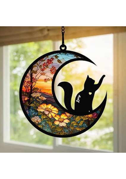 Memorial Suncatcher, Isim Tarihle Kişiselleştirilmiş Cinsler Suncatcher, Pet Loss Suncatcher, Lekeli Akrilik Işık (Yurt Dışından) indirimleri