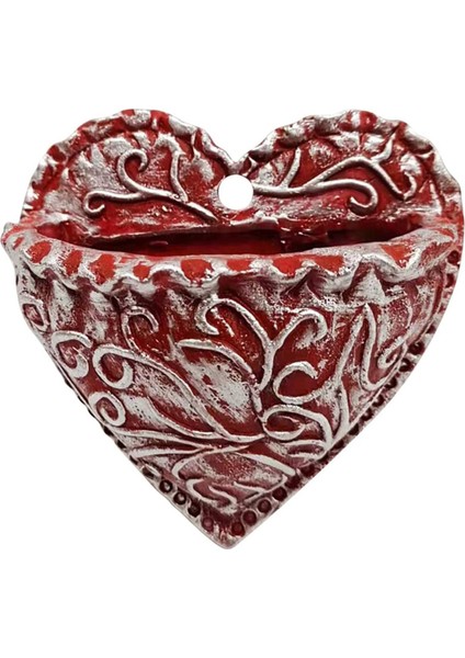 Kalp Şeklinde Etli Reçine Saksı Dikim Etli Ekici Reçine Aşk Cep Asılı Etli Tencere A (Yurt Dışından)