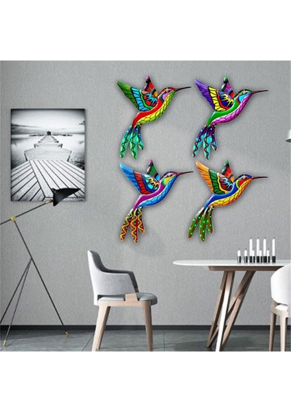 4 Adet Bahçe Süsleri Açık Asılı Metal Kuş Iç Mekan Süslemeleri Oturma Odası Bahçe Çim Çit Teras (Yurt Dışından) indirimleri