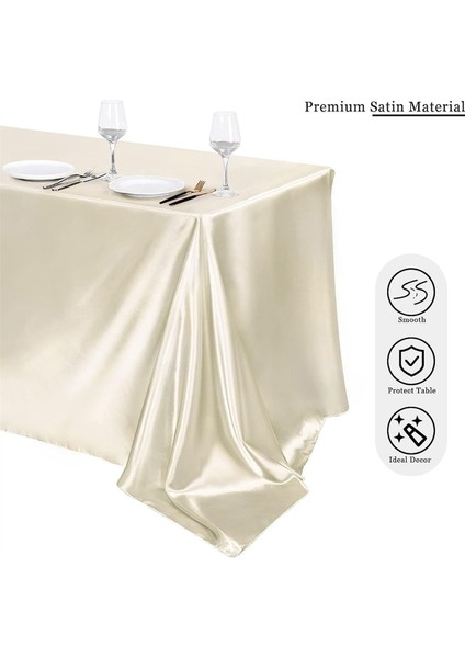 High-End Otel Ziyafet Düğün Sahne Masa Örtüsü Düz Renk Dikdörtgen Parlak Saten Masa Örtüsü Renk Ding Masa Örtüsü (Yurt Dışından) fiyatları