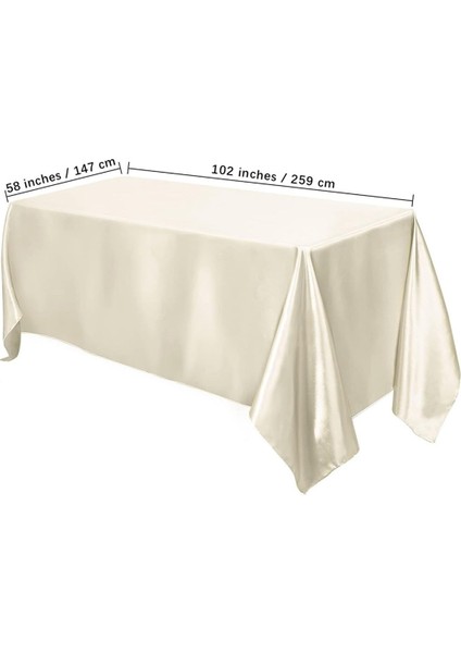 High-End Otel Ziyafet Düğün Sahne Masa Örtüsü Düz Renk Dikdörtgen Parlak Saten Masa Örtüsü Renk Ding Masa Örtüsü (Yurt Dışından) modelleri
