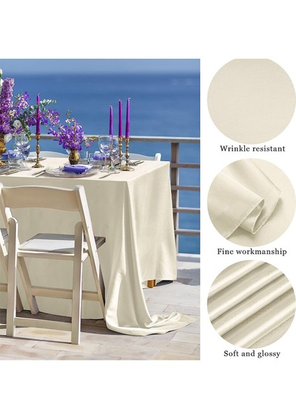High-End Otel Ziyafet Düğün Sahne Masa Örtüsü Düz Renk Dikdörtgen Parlak Saten Masa Örtüsü Renk Ding Masa Örtüsü (Yurt Dışından) fırsatları