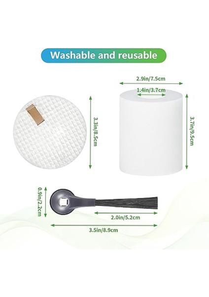 Süpürme Robotu Aksesuarları Için Uygundur Iq RV1001AE RV101 Yan Fırça Filtre Filtre Pamuk (Yurt Dışından)