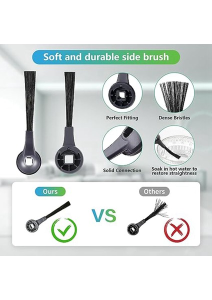 Süpürme Robotu Aksesuarları Için Uygundur Iq RV1001AE RV101 Yan Fırça Filtre Filtre Pamuk (Yurt Dışından)