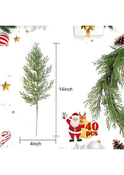40 Adet Yapay Dal Sahte Sprey Dalları Selvi Kaynaklanıyor Çam Seçtikleri Plastik Yeşillik Noel Dıy (Yurt Dışından) fiyatları