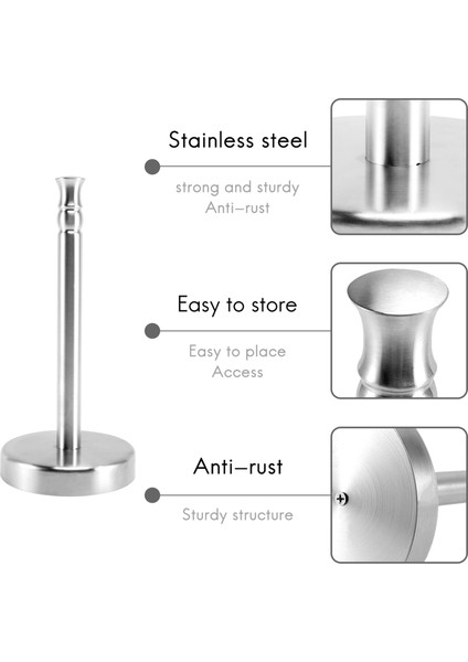 Dikey Kağıt Havluluk Ev Mutfak Tezgahı Için Paslanmaz Çelik Standı (Yurt Dışından)