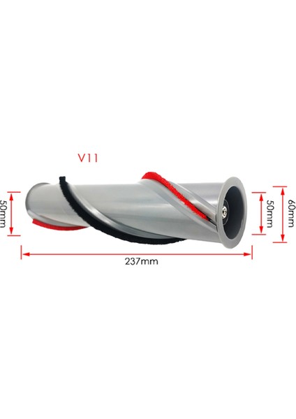 Yumuşak Rulo Fırça Halı Fırçası Rulo Bar V11 Elektrikli Süpürge Yedek Parça Yedek Aksesuarlar (Yurt Dışından)