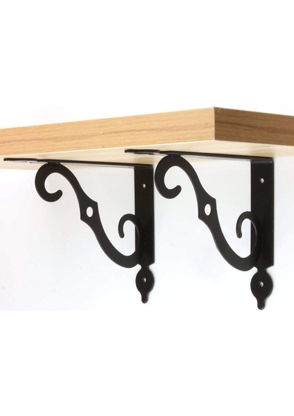 4'lü Paket Raf Destekleri, Raf Köşesi Için Duvara Monte Ağır Hizmet Siyah Braketi, Destek Köşe Bağlantı Bağlantısı (Yurt Dışından) fiyatları