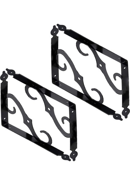 4'lü Paket Raf Destekleri, Raf Köşesi Için Duvara Monte Ağır Hizmet Siyah Braketi, Destek Köşe Bağlantı Bağlantısı (Yurt Dışından) indirimleri