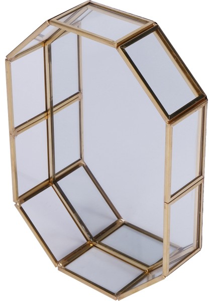 Iskandinav Tarzı Cam Bakır Geometri Saklama Sepetleri Kutusu Sadelik Organizatör Takı Kolye Tatlı Tabağı (S) (Yurt Dışından) indirimleri