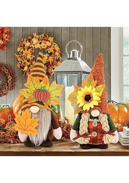 2 Adet Sonbahar Gnomes Süslemeleri Ev Için Sonbahar Gnomes Peluş Ev Dekor Sonbahar Gnomes Kabak Ayçiçeği ve Akçaağaç Yaprakları (Yurt Dışından) fiyatları