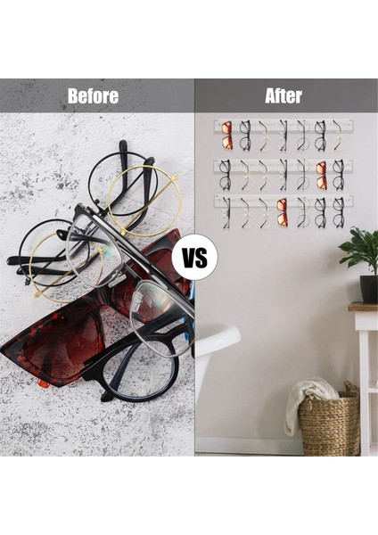5 Paket Akrilik Güneş Gözlüğü Organizatör Depolama Duvara Monte Gözlük Tutucu Asılı Gözlük Vitrin Rafı Güneş Gözlüğü Rafı (Yurt Dışından) fırsatları