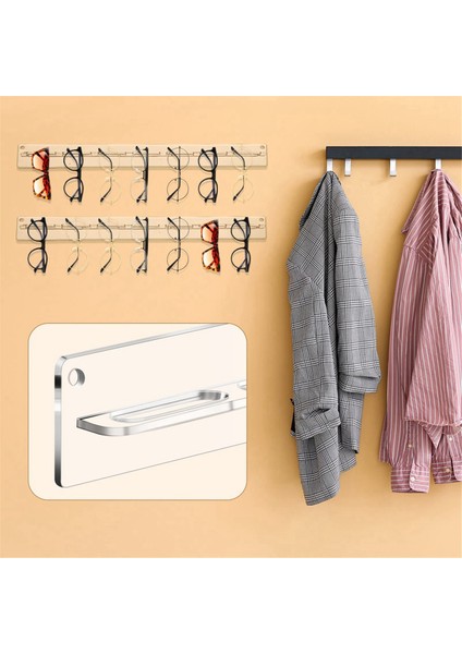 5 Paket Akrilik Güneş Gözlüğü Organizatör Depolama Duvara Monte Gözlük Tutucu Asılı Gözlük Vitrin Rafı Güneş Gözlüğü Rafı (Yurt Dışından) indirimleri