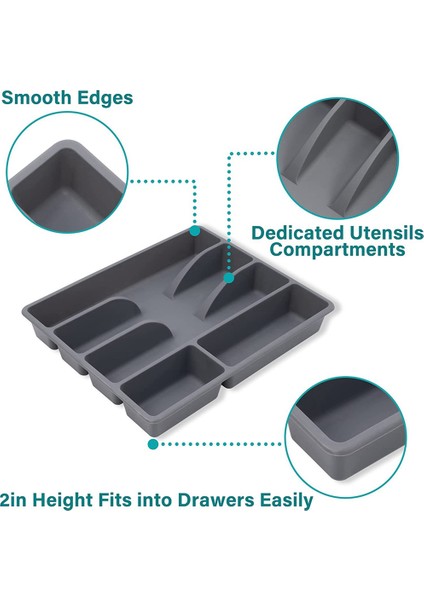 Çekmece Mutfak Çekmecesi Organizatör Gümüş Tutucu Gereçler Organizatör Çatal Bıçak Takımı Organizatör Tepsi Plastik Sofra Takımı Organizatörler (Yurt Dışından) fırsatları