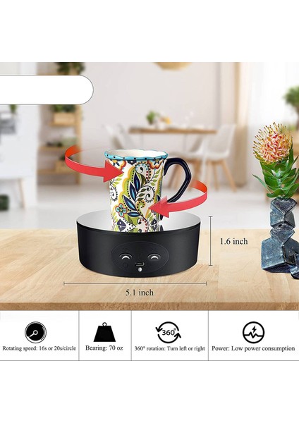 Dönen Ekran Standı, Fotoğraf Gösterimi, Şekiller ve Koleksiyon Gösterimi Için 360 Derece Otomatik Sessiz Döndürme Döner Tablası (Yurt Dışından) fırsatları