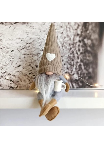 2 Adet Gnomes Peluş Bar Dekor, El Yapımı Isveç Tomte Gnomes Ev Mutfak Kahve Istasyonu Masa Raf Dekor Için Hediyeler (Yurt Dışından)