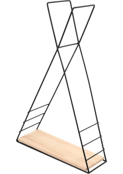 Iskandinav Minimalist Tarzı Metal Duvara Monte Depolama Rafı Üç Köşeli Bonsai Kitap Saklama Kutusu Standı Heykelcik Ekran Standı (Yurt Dışından)