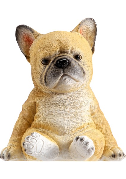 Fransız Bulldog Heykel Süs Köpek Heykeli Heykelcik Açık Bahçe Dekor Hediye-Oturan Köpek (Yurt Dışından) modelleri