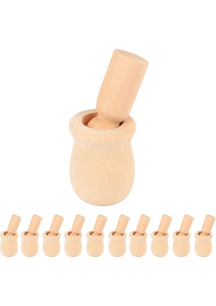 Ahşap Mandal Insanlar Yerleştirme Seti Ahşap Mandal Bebek Çocuk Dıy Oyuncak 10'lu Paket (Yurt Dışından)