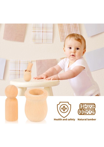 Ahşap Mandal Insanlar Yerleştirme Seti Ahşap Mandal Bebek Çocuk Dıy Oyuncak 10'lu Paket (Yurt Dışından) modelleri