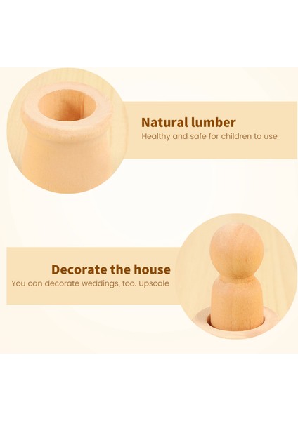 Ahşap Mandal Insanlar Yerleştirme Seti Ahşap Mandal Bebek Çocuk Dıy Oyuncak 10'lu Paket (Yurt Dışından) indirimleri