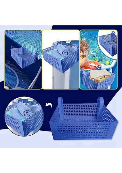 Yüzme Havuzu Oyuncak Sepeti, Çok Fonksiyonlu Depolama Sepeti, Havuz Aksesuarları, Yer Üstü Havuzların Çoğuna Uygun (Yurt Dışından) indirimleri