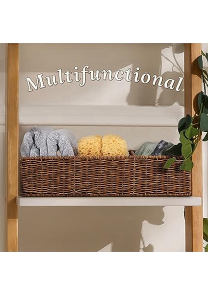Dokuma Saklama Kutusu Masaüstü Çeşitli Kutu Tuvalet Kağıdı Kutusu Depolama Banyo Organizatör Banyo Lavabo Depolama Tezgahı (Yurt Dışından)
