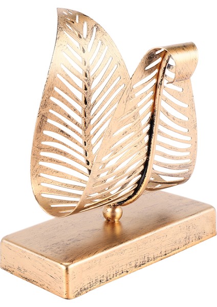 Yaprak Tasarımlı Bağımsız Modern Peçetelik, Masaüstü Kağıt Havlu Dispenseri, Peçete Saklama Saklama Kutusu (Yurt Dışından)