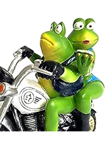 Kurbağa Motosiklet Reçine Kurbağa Çift Sürme Motosiklet Figürleri Kurbağa Heykelcik Dekor Reçine Kurbağa Hediyeler Bahçe Kurbağa Dekor (Yurt Dışından) fiyatları