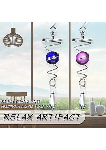 Top Spiral Kuyruk Dekoratif Rüzgar Spinner Sabitleyici Rüzgar Çanları Asılı Rüzgar Topu Spinner Bahçe Süslemeleri Için (Yurt Dışından) fiyatları