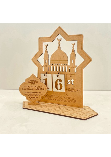 Ahşap Ramazan Takvimi Süslemeleri Ahşap Geri Sayım Takvimleri Süslemeleri 30 Günlük Eid Mubarak Ramazan Süslemesi. A (Yurt Dışından) fırsatları