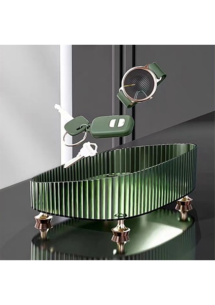 Makyaj Parfüm Organizatör Anahtar Depolama Süsler Dekoratif Dresser Tepsi, Kozmetik Için Tezgah Organizatör Tepsisi, B (Yurt Dışından)