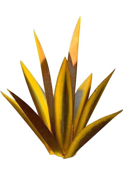 Rustik Heykel, Dıy Demir Agave Bitkiler Açık Bahçe Estetik Işaretleri Veranda Figürler Yard 35 cm (Yurt Dışından)