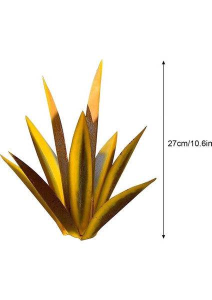 Rustik Heykel, Dıy Demir Agave Bitkiler Açık Bahçe Estetik Işaretleri Veranda Figürler Yard 35 cm (Yurt Dışından) modelleri