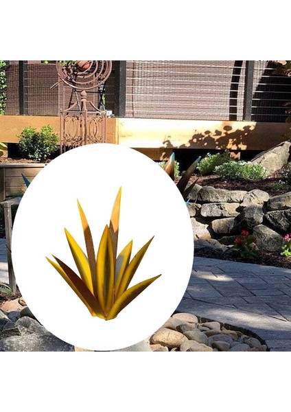 Rustik Heykel, Dıy Demir Agave Bitkiler Açık Bahçe Estetik Işaretleri Veranda Figürler Yard 35 cm (Yurt Dışından) fırsatları