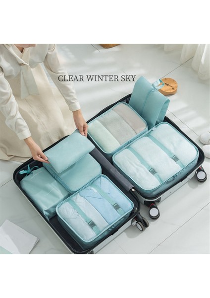 Seyahat Için Paketleme Çantaları, Seyahat Aksesuarları Temelleri Için Bagaj Düzenleyici Çanta, Taşıma Için Seyahat Küpleri, Koyu Gri (Yurt Dışından)