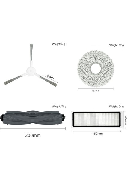 Bot Için Uygun L10S Ultra Aksesuarları Chaimi X10 Ana Fırça Yan Filtre Toz Torbası (Yurt Dışından) indirimleri