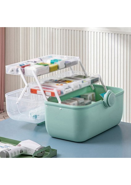 Büyük Kapasiteli Aile Hekimliği Organizatör Kutusu Taşınabilir Kiti Ilaç Saklama Kabı Aile Acil Durum Kiti Kutusu (Yurt Dışından) indirimleri