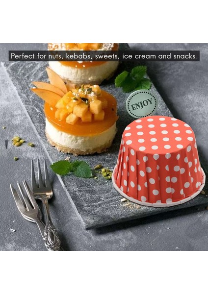 100X Kağıt Cupcake Liner Muffin Şeker Fındık Snack Yağlı Tatlı Pişirme Bardakları, 6x4.2cm (Yurt Dışından) modelleri