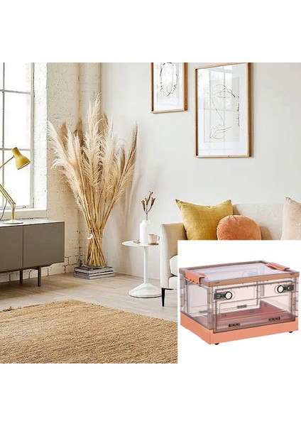 Çift Taraflı Kapılı Katlanır Saklama Kutuları, Kapaklı Şeffaf Saklama Kutuları, Tekerlekli Organizasyon Kutusu Beyaz (Yurt Dışından) modelleri