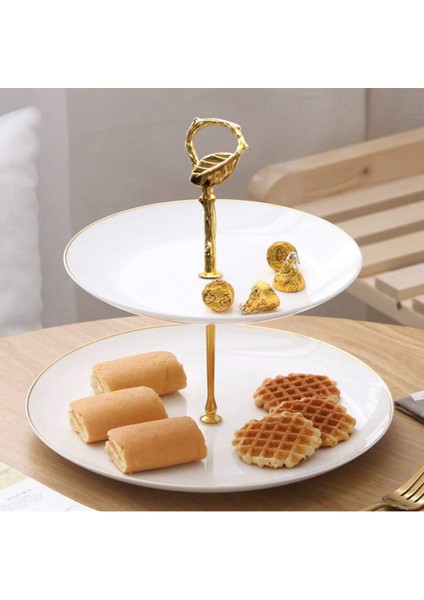 Cupcake Standı Kolu, 3 Katmanlı Vintage Kek Servis Tepsisi Standı Kolu Plaka Donanım Montaj Tutucu Parti Gümüş (Yurt Dışından) modelleri