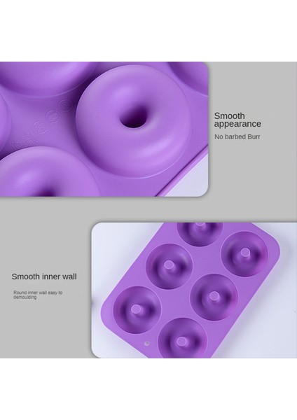 Silikon Donut Tavası, Sadece Açılır, Yapışmaz Donuts Donuts, Muffin, Kek Bisküvi Simitleri Için Pişirme Tavaları (Yurt Dışından) indirimleri