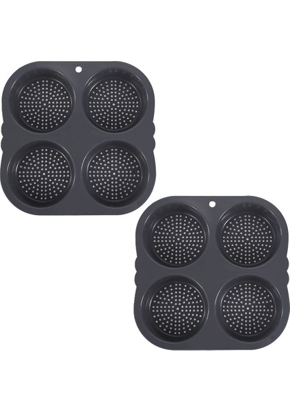 Hamburger Bakeware Gıda Sınıfı Silikon Silikon Hamburger Kalıp Ev Yapımı Hamburger Bakeware Bulaşık Makinesinde Temizlenebilir (Yurt Dışından)
