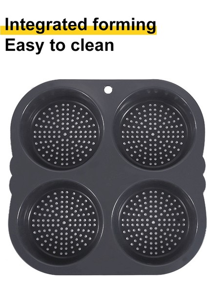 Hamburger Bakeware Gıda Sınıfı Silikon Silikon Hamburger Kalıp Ev Yapımı Hamburger Bakeware Bulaşık Makinesinde Temizlenebilir (Yurt Dışından)