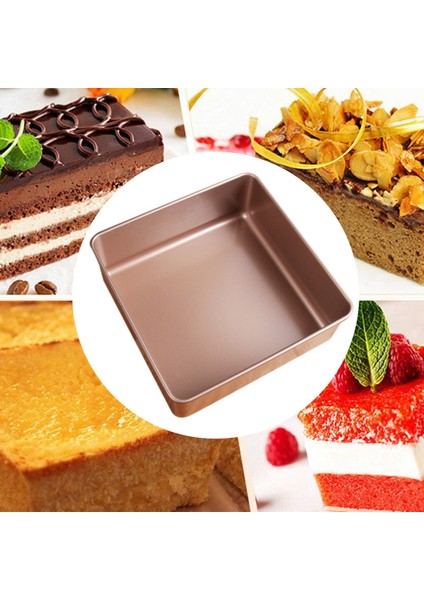 Mutfak Dıy Bakeware Kare Ekmek Tava Kalıp, Tost Ekmeği Kalıp Kek Tepsisi Kek Kalıbı Bakeware Yapışmaz 15.8 cm (Yurt Dışından)