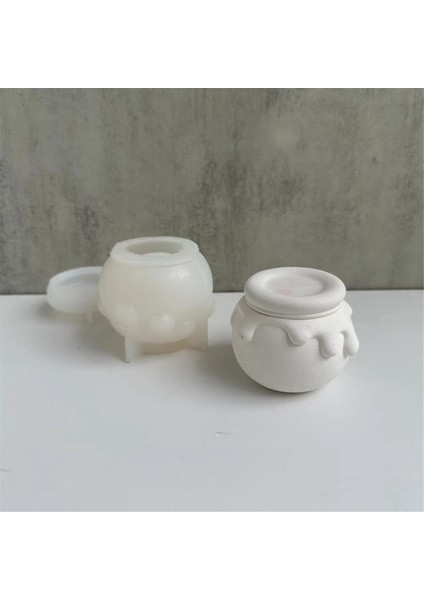 Dıy Bal Kavanozu Silikon Kalıp Alçı Mum Kapaklı Kutu Zanaat Kalıp El Yapımı Takı Saklama Kabı Reçine Çimento Kalıp (Yurt Dışından) modelleri