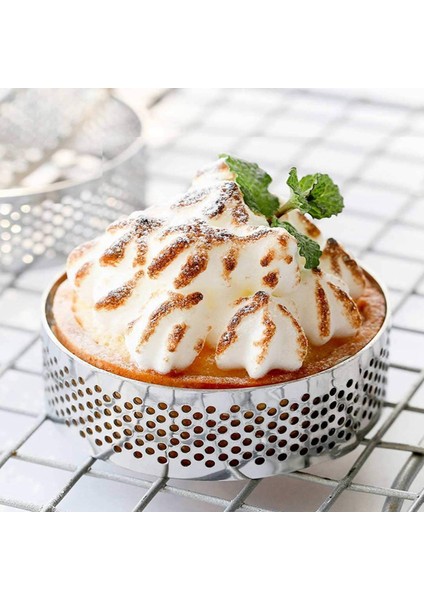 8 Adet Paslanmaz Çelik Tart Halkası, Isıya Dayanıklı Delikli Kek Mus Halkası Yuvarlak Çift Haddelenmiş Tart Halkası Metal Kalıp 8 cm (Yurt Dışından) fırsatları