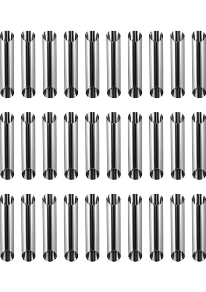 30 Adet Cannoli Tüpler Formları Seti Paslanmaz Çelik Yapışmaz Krem Boynuz Danimarka Pasta Kabuk Kremalı Rulo (Yurt Dışından)